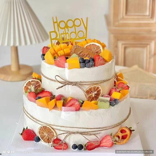 网红双层男生蛋糕图片