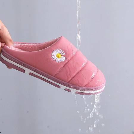 防水棉拖鞋情侣网红图片,网红爆款甜蜜来袭！